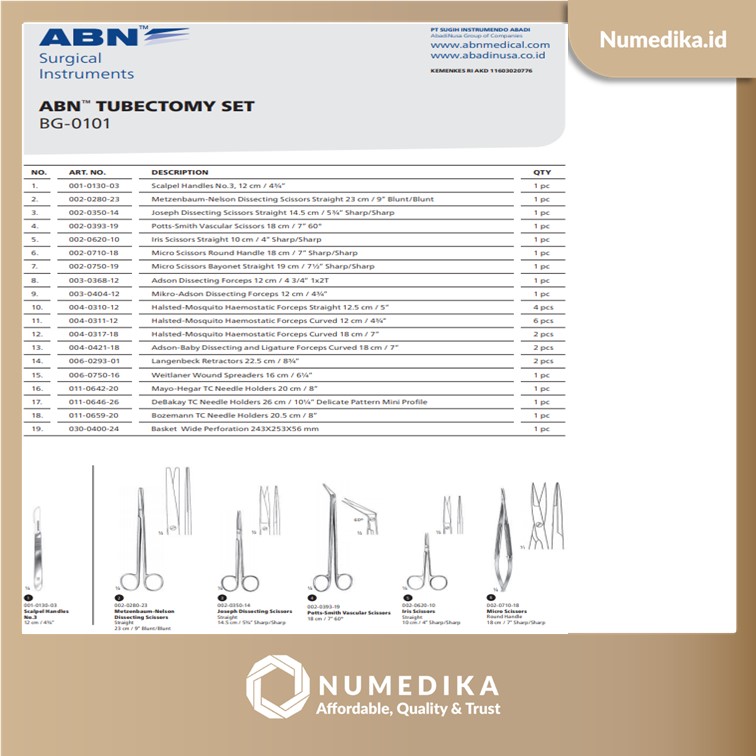 Tubectomy Set ABN